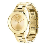 Movado Bold Yellow Gold Dial Yellow Gold Steel Strap Watch For Women - 3600085 Buy Now By Movado