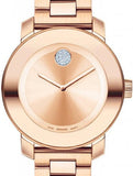 Movado Bold Rose Gold Dial Rose Gold Steel Strap Watch for Women - 3600086 Buy Now By Movado