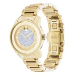 Movado Bold Pave Gold Dial Gold Steel Strap Watch For Women - 3600255 Buy Now By Movado