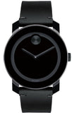 Movado Bold Black Dial Black Leather Strap Watch For Men - 3600306 Buy Now By Movado