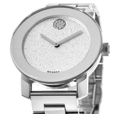 Movado Bold Crystal Dot Silver Dial Silver Steel Strap Watch For Women - 3600334 Buy Now By Movado