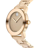 Movado Bold Rose Gold Dial Rose Gold Steel Strap Watch For Women - 3600335 Buy Now By Movado