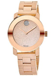 Movado Bold Rose Gold Dial Rose Gold Steel Strap Watch For Women - 3600335 Buy Now By Movado