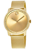 Movado Bold Gold Dial Gold Mesh Bracelet Watch For Men - 3600373 Buy Now By Movado