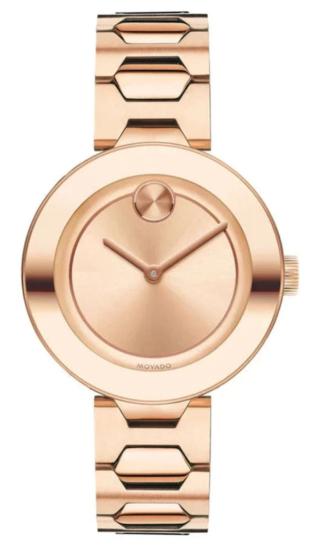 Movado Bold Rose Gold Dial Rose Gold Steel Strap Watch for Women - 3600342 Buy Now By Movado