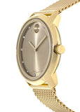 Movado Bold Diamonds Gold Dial Gold Mesh Bracelet Watch For Men - 3600460 Buy Now By Movado