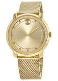 Movado Bold Diamonds Gold Dial Gold Mesh Bracelet Watch For Men - 3600460 Buy Now By Movado