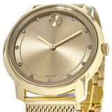 Movado Bold Diamonds Gold Dial Gold Mesh Bracelet Watch For Men - 3600460 Buy Now By Movado