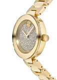 Movado Bold Crystal Gold Dial Gold Steel Strap Watch For Women - 3600492 Buy Now By Movado