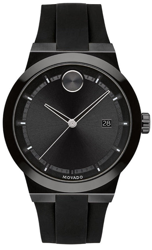Movado Bold Fusion Black Dial Black Rubber Strap Watch for Men - 3600621 Buy Now By Movado