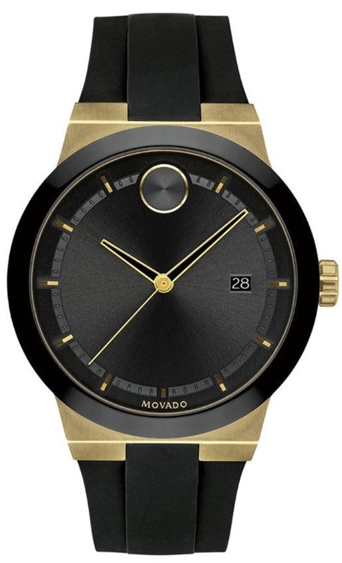 Movado Bold Black Dial Black Rubber Strap Watch for Men - 3600623 Buy Now By Movado