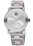 Movado Bold Silver Dial Two Tone Steel Strap Watch for Women - 3600702 Buy Now By Movado