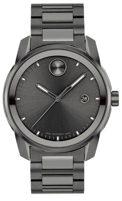 Movado Bold Verso Grey Dial Grey Steel Strap Watch for Men - 3600860 Buy Now By Movado