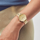 Michael Kors Darci Gold Dial Gold Steel Strap Watch for Women - MK3398 Buy Now By Michael Kors