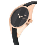 Calvin Klein Rebel Black Dial Black Leather Strap Watch for Women - K8P236C1 Buy Now By Calvin Klein