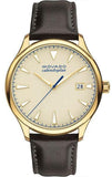 Movado Heritage Calendoplan Beige Dial Brown Leather Strap Watch for Men - 3650003 Buy Now By Movado