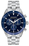 Movado Heritage Calendoplan Chronograph Blue Dial Silver Steel Strap Watch For Men - 3650124 Buy Now By Movado