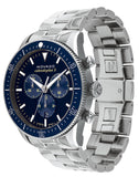 Movado Heritage Calendoplan Chronograph Blue Dial Silver Steel Strap Watch For Men - 3650124 Buy Now By Movado