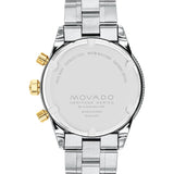 Movado Heritage Calendoplan Chronograph Green Dial Two Tone Steel Strap Watch For Men - 3650167 Buy Now By Movado