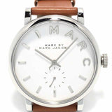 Marc Jacobs Baker White Dial Brown Leather Strap Watch for Women - MBM1265 Buy Now By Marc Jacobs