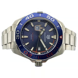 Tag Heuer Aquaracer Henrik Lundqvist Special Edition Blue Dial Silver Steel Strap Watch for Men - WAY101J.BA0746 Buy Now By Tag Heuer