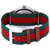 Gucci Le Marche des Merveilles Red & Green Dial Red & Green Nylon Strap Unisex Watch - YA1264060 Buy Now By Gucci