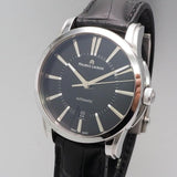 Maurice Lacroix Pontos Date Automatic Black Dial Black Leather Strap Watch For Men - PT6148-SS001-330 Buy Now By Maurice Lacroix