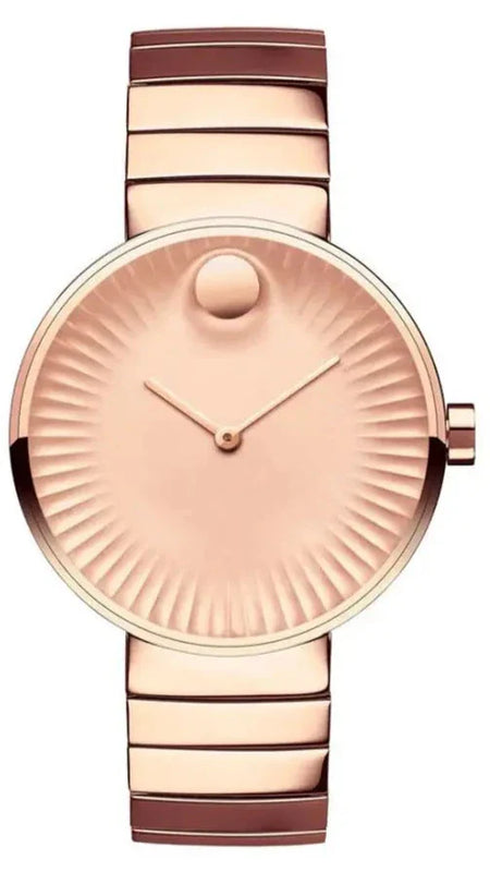 Movado Edge Rose Gold Dial Rose Gold Steel Strap Watch for Women - 3680013 Buy Now By Movado