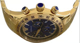 Versace Classic Chronograph Quartz Blue Dial Gold Steel Strap Watch For Men - VEV700619 Buy Now By Versace