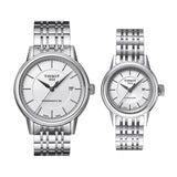 Tissot T Classic Carson Automatic White Dial Silver Steel Strap Watch For Women - T085.207.11.011.00 Buy Now By Tissot