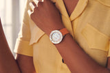 Breitling Superocean Heritage '57 Pastel Paradise White Dial Orange Leather Watch for Women - A10340A11A1X1 Buy Now By Breitling