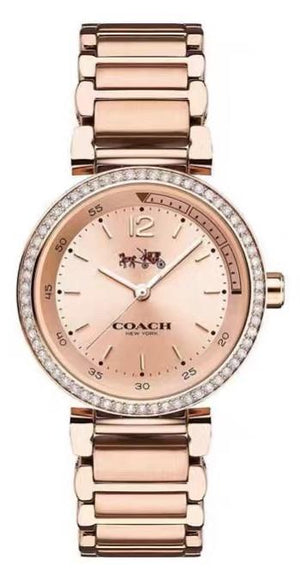 Coach Sports Rose Gold Dial Rose Gold Steel Strap Watch for Women - 14502200 Buy Now By Coach
