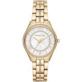 Michael Kors Lauryn Mother of Pearl White Dial Gold Steel Strap Watch for Women - MK3899 Buy Now By Michael Kors