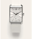 Calvin Klein Window White Dial White Leather Strap Watch for Men - K2M21120 Buy Now By Calvin Klein