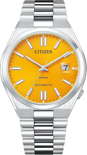 Citizen Tsuyosa Automatic Yellow Dial Silver Steel Strap Watch for Men - NJ0150-81Z Buy Now By Citizen