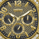 Guess Duke Glitz Crystals Gold Dial Gold Steel Strap Watch For Men - GW0576G2 Buy Now By Guess