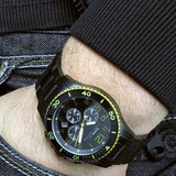 Marc Jacobs Rock Chronograph Black Dial Black Steel Strap Watch for Men - MBM5026 Buy Now By Marc Jacobs