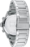 Tommy Hilfiger Trent Quartz Black Dial Silver Steel Strap Watch For Men - 1791805 Buy Now By Tommy Hilfiger