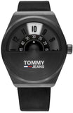 Tommy Hilfiger Monogram Pop Quartz Black Dial Black Leather Strap Watch For Men - 1791773 Buy Now By Tommy Hilfiger