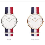 Daniel Wellington Classic Cambridge White Dial Two Tone NATO Strap Watch For Men - DW00100003 Buy Now By Daniel Wellington