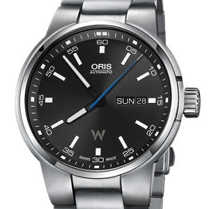 Oris Williams Day Date Black Dial Silver Steel Strap Watch for Men - 0173577404154-0782450S Buy Now By Oris