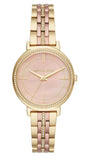 Michael Kors Cinthia Mother of Pearl Rose Gold Dial Two Tone Steel Strap Watch for Women - MK3860 Buy Now By Michael Kors
