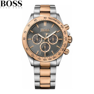 Hugo Boss Ikon Grey Dial Two Tone Steel Strap Watch for Men - 1513339 Buy Now By Hugo Boss