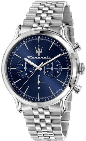 Maserati Epoca Chronograph Blue Dial Silver Steel Strap Watch For Men - R8873618024 Buy Now By Maserati