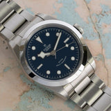 Tudor Black Bay Automatic Blue Dial Silver Steel Strap Watch for Men - M79540-0004