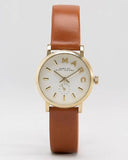 Marc Jacobs Baker White Dial Brown Leather Strap Watch for Women - MBM1317 Buy Now By Marc Jacobs