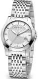 Gucci G Timeless Silver Dial Silver Steel Strap Watch For Women - YA126501 Buy Now By Gucci