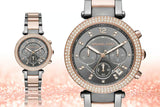 Michael Kors Parker Chronograph Grey Dial Two Tone Steel Strap Watch For Women - MK6440 Buy Now By Michael Kors