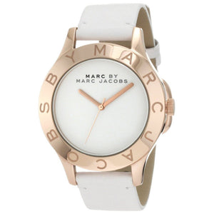 Marc Jacobs Blade White Dial White Leather Strap Watch for Women - MBM1201 Buy Now By Marc Jacobs