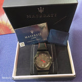 Maserati Potenza 3H STR Black Dial 42mm Leather Strap Watch For Men - R8851108010 Buy Now By Maserati
